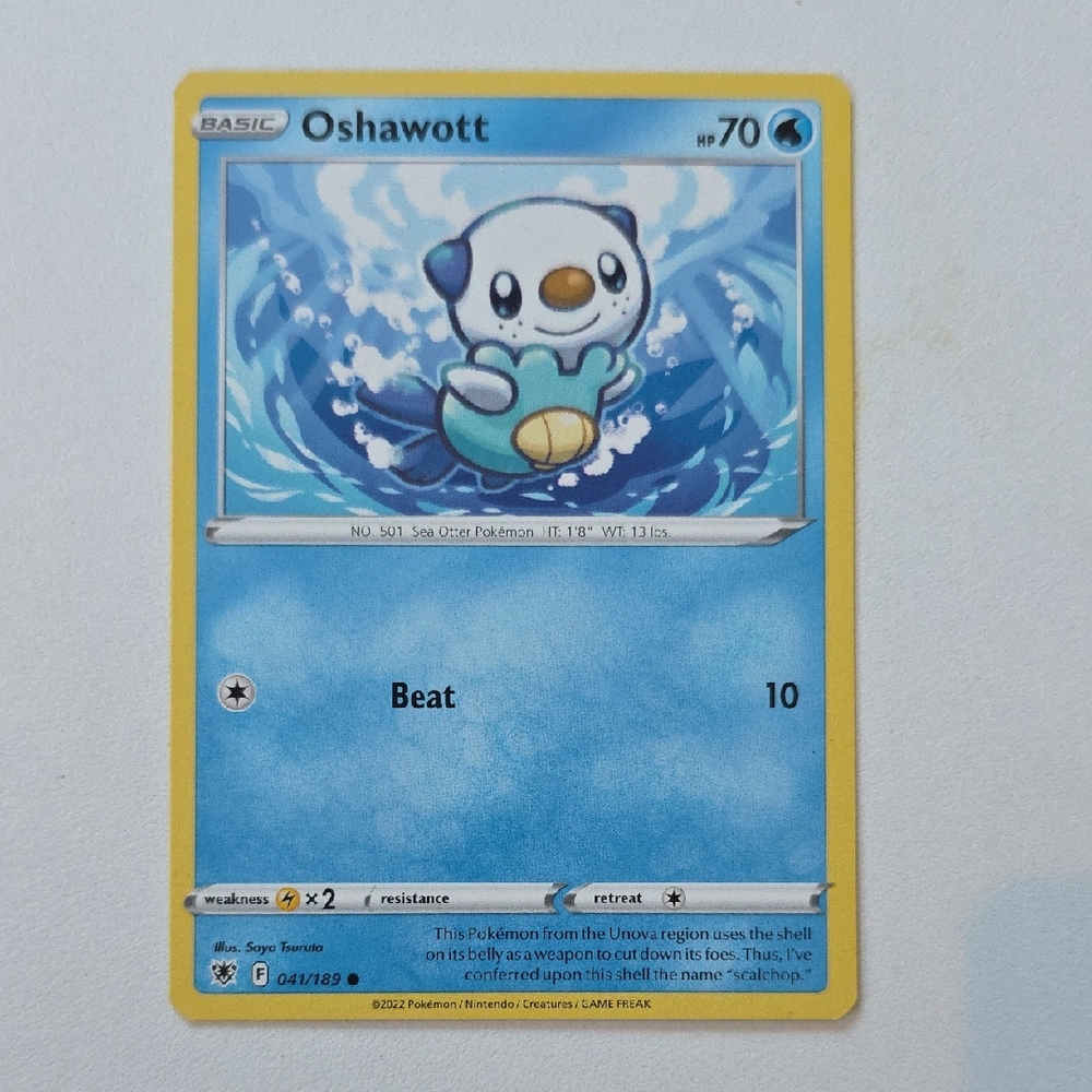 Pokemon Oshawott Trading Card